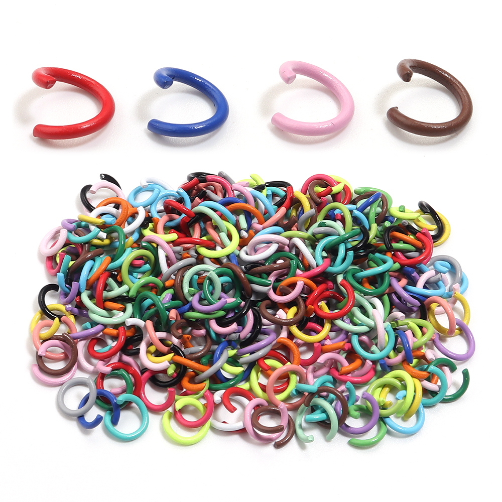 Jewelry Making Looper Tool - 200pcs 8mm Open Jump Rings Colorful