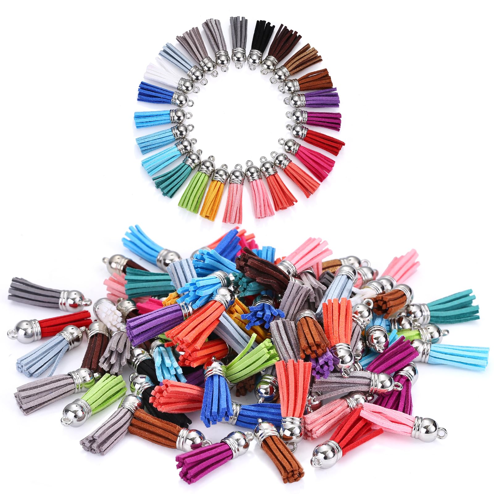 Jewelry Making Course - 10/20/60 Pcs Mini Tassels Faux Suede