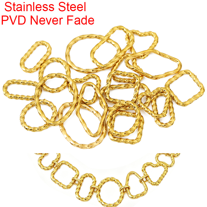 Jewelry Making Looper Tool - 10pcs Stainless Steel Closed Twisted Jump