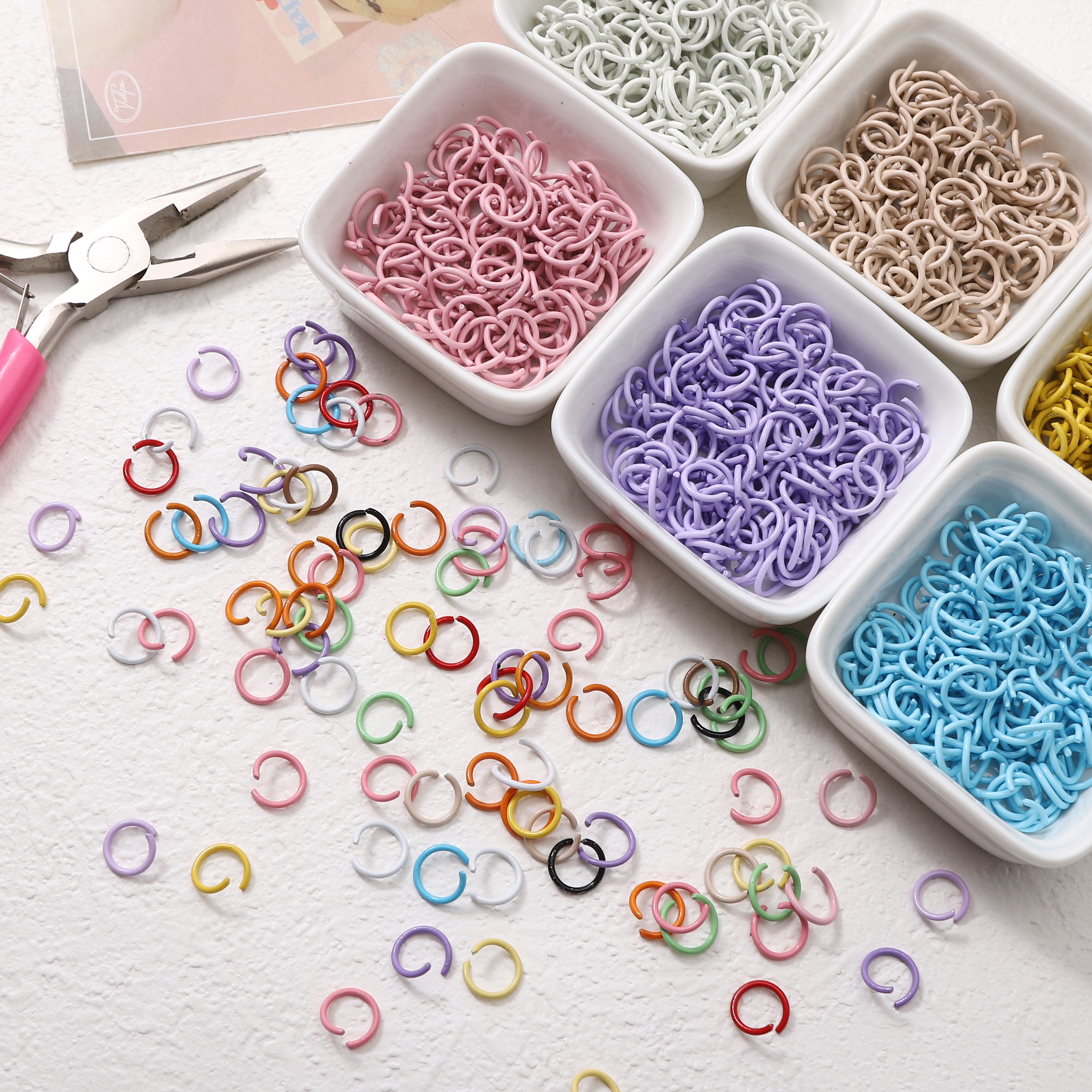Jewelry Making Looper Tool - 50Pcs/lot 10mm Colorful Iron Spray Painted