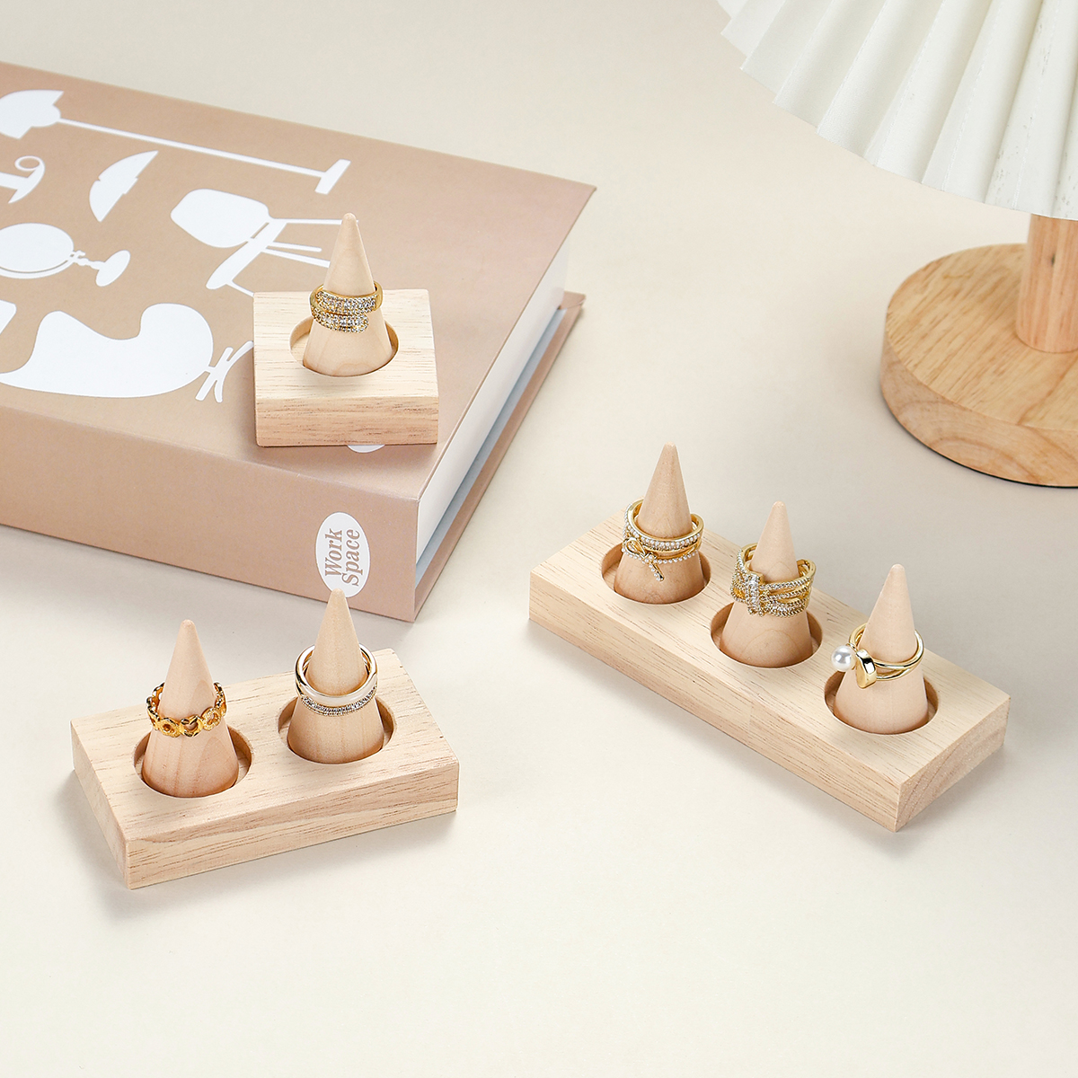 Jewelry Making Store - The wooden ring holder is detachable