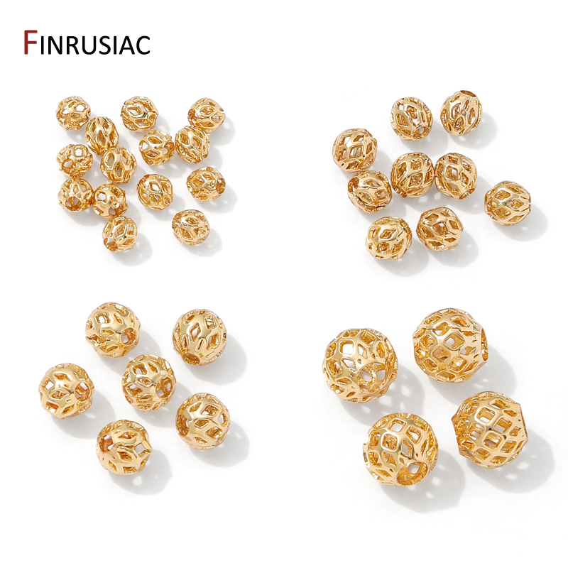 4/5/6/8mm 14K Gold Plated Holl - Jewelry Making Items 리뷰 및 가격
