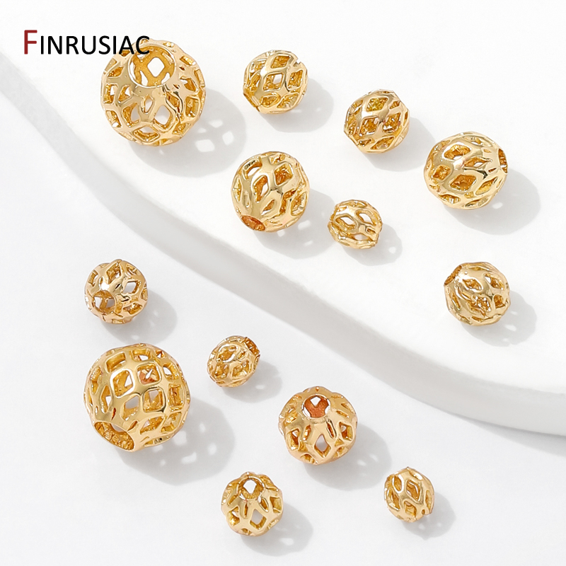 4/5/6/8mm 14K Gold Plated Holl - Jewelry Making Items 리뷰 및 가격