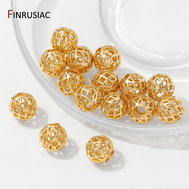 4/5/6/8mm 14K Gold Plated Holl - Jewelry Making Items 리뷰 및 가격