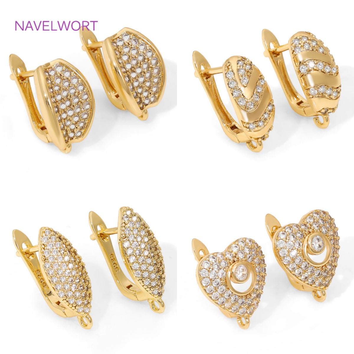 18K Gold Plated Brass Earwires - Jewelry Making Items 리뷰 및 가격