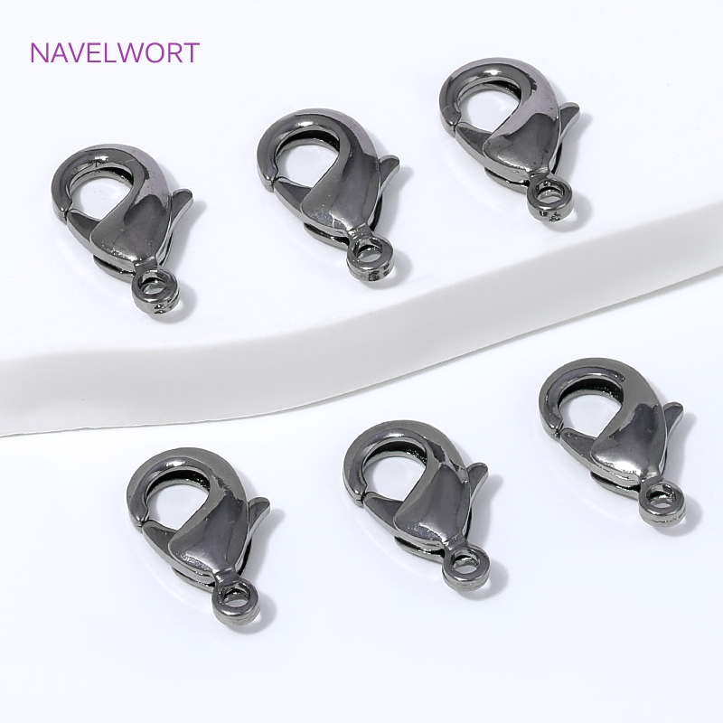 Black Plated Brass 12mm Lobste - Jewelry Making Items 리뷰 및 가격