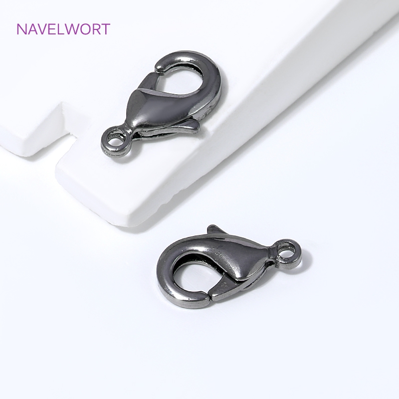 Black Plated Brass 12mm Lobste - Jewelry Making Items 리뷰 및 가격