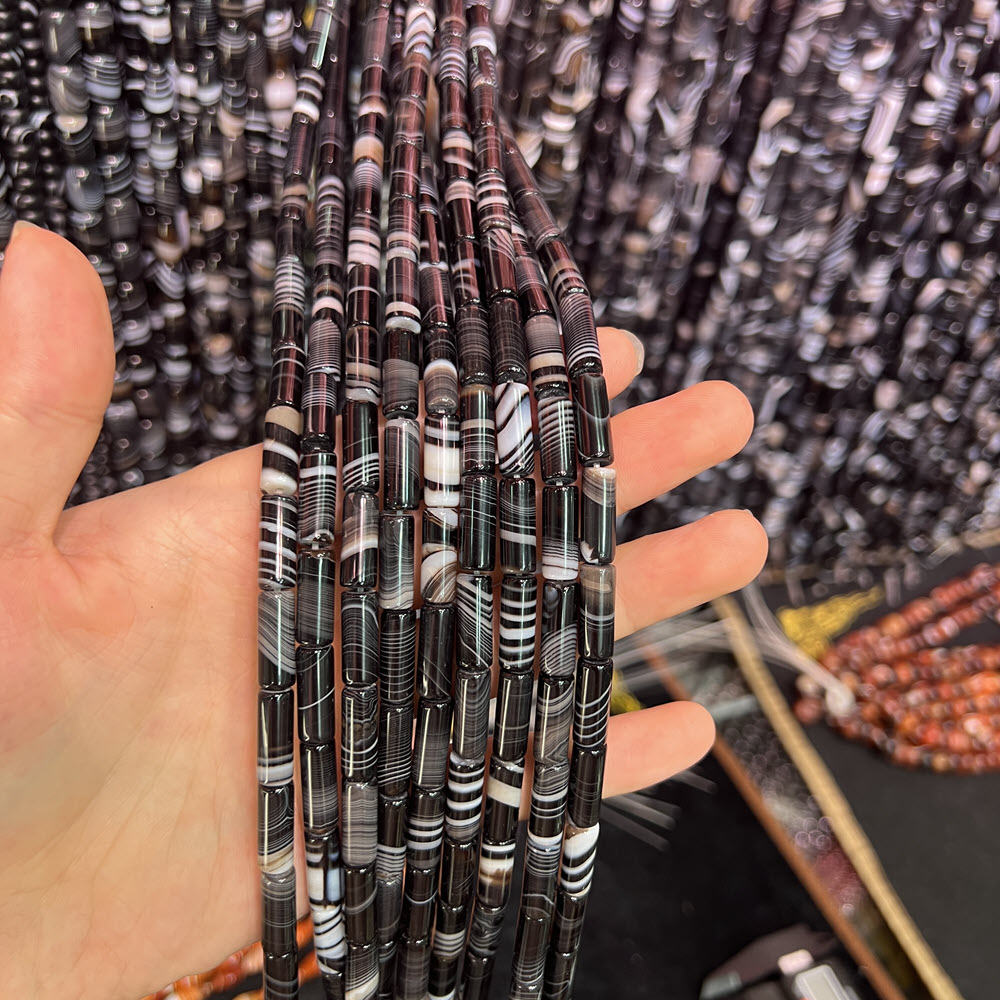 Natural Stone Black Agate Ston - Jewelry Making Store 리뷰 및 가격
