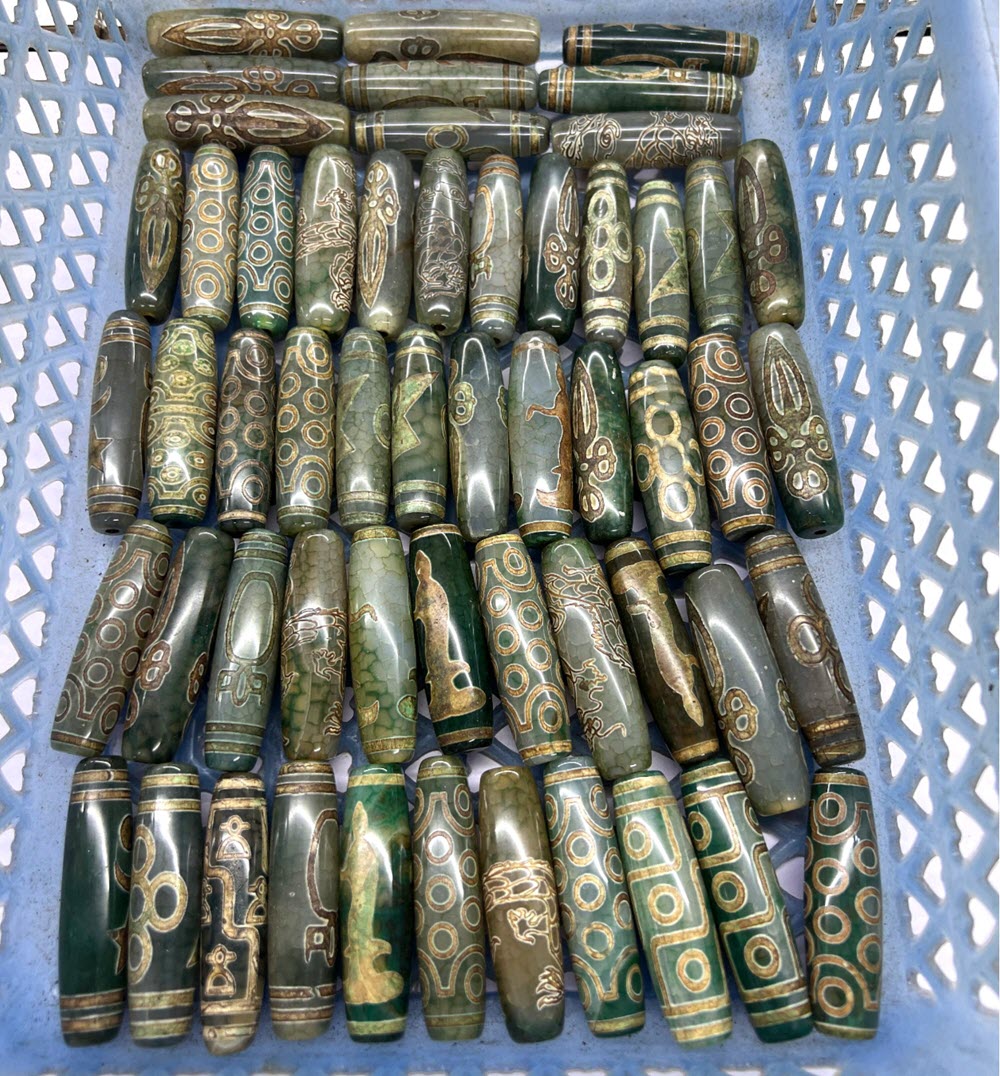 60mm Green Tibentan Dzi Beads  - Jewelry Making Store 리뷰 및 가격