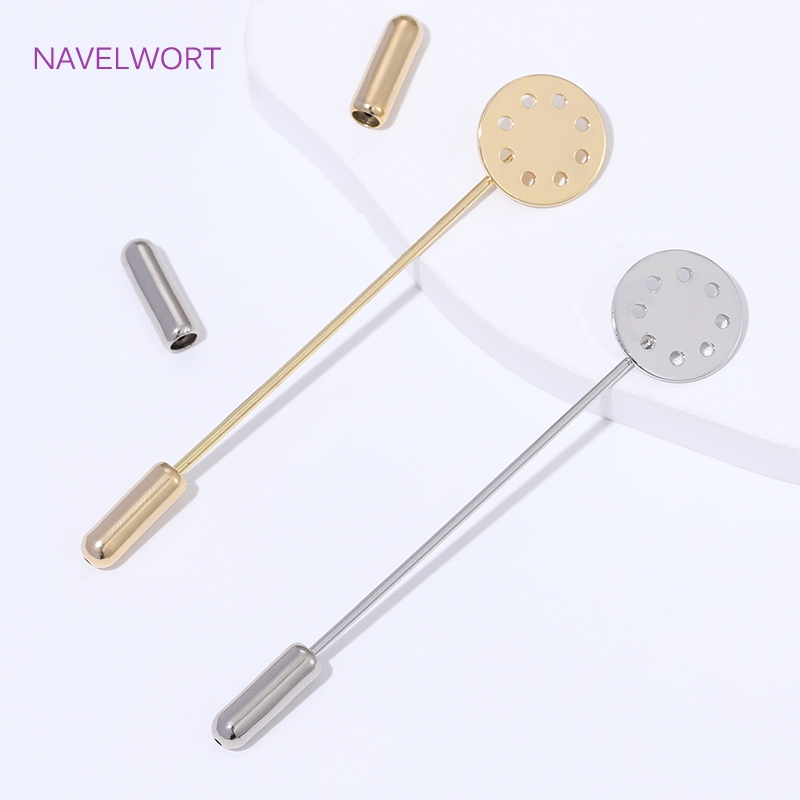 14K Gold Plated Long Brooch Sa - Jewelry Making Items 리뷰 및 가격