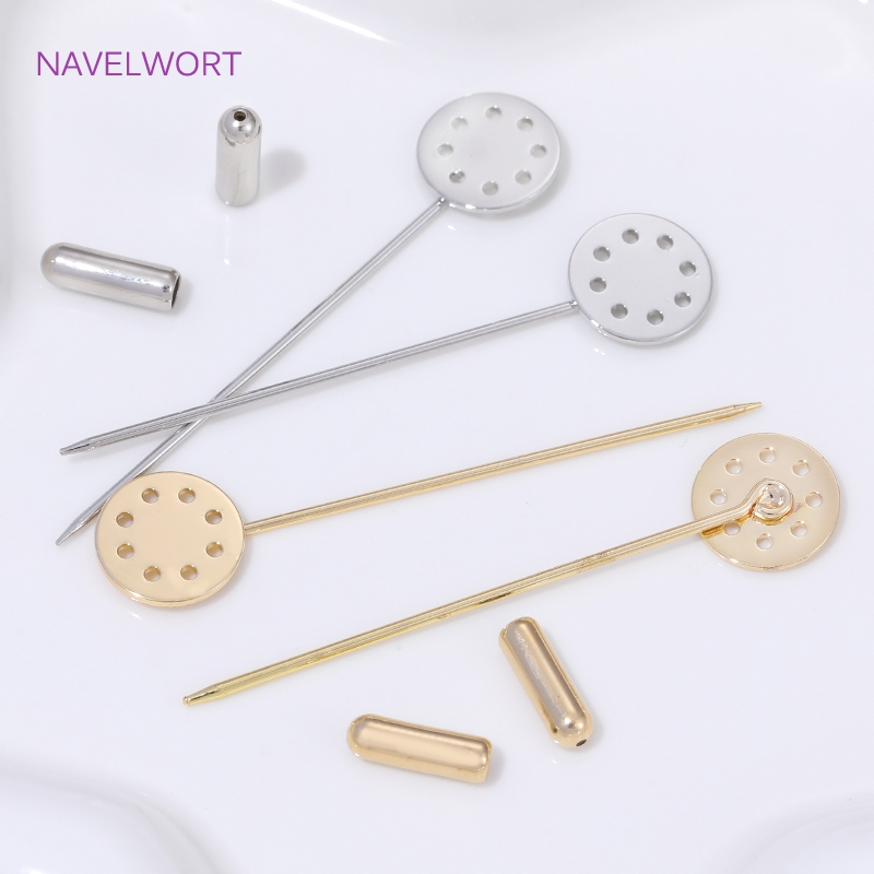 14K Gold Plated Long Brooch Sa - Jewelry Making Items 리뷰 및 가격