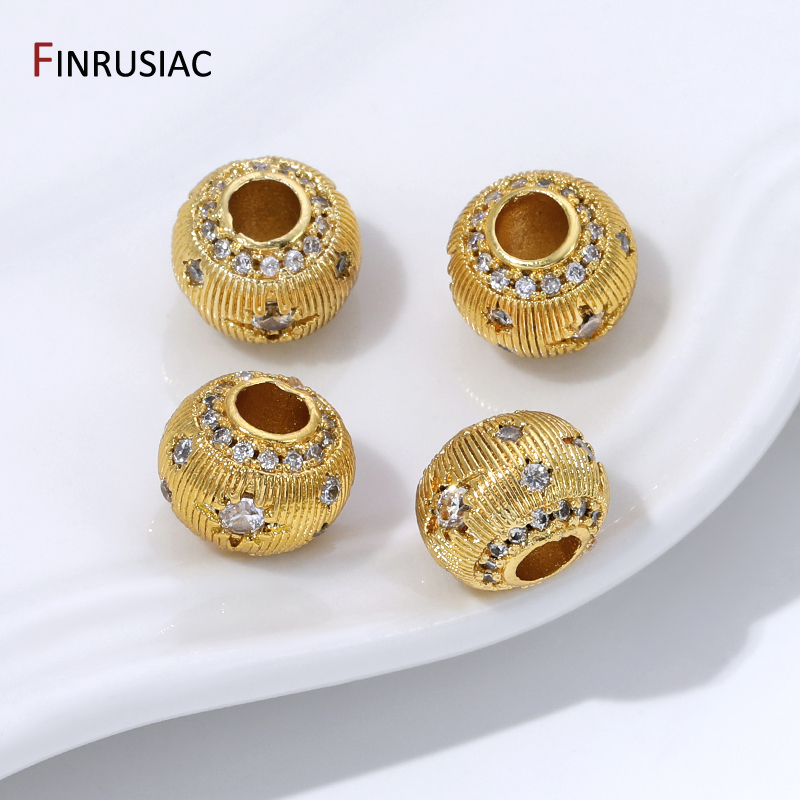 18K Gold Plated Brass Round Sp - Jewelry Making Items 리뷰 및 가격