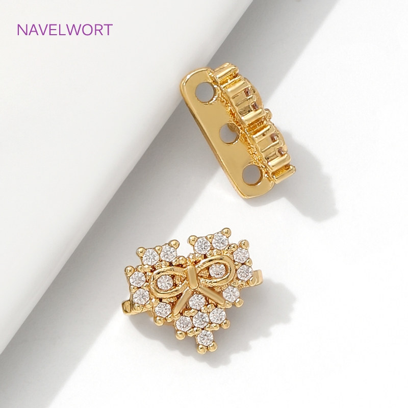 18K Gold Plated Inlaid Zircon  - Jewelry Making Items 리뷰 및 가격