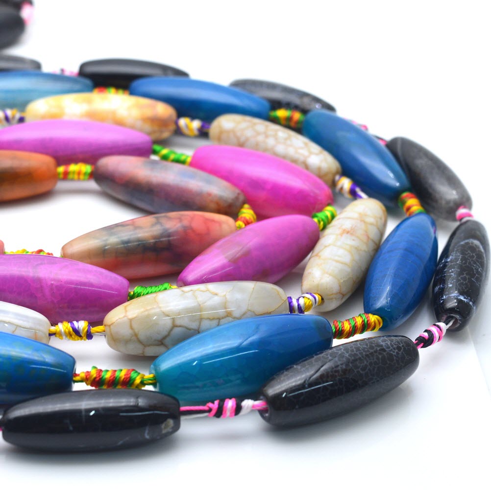 Natural Stone Colourful Big Ag - Jewelry Making Store 리뷰 및 가격