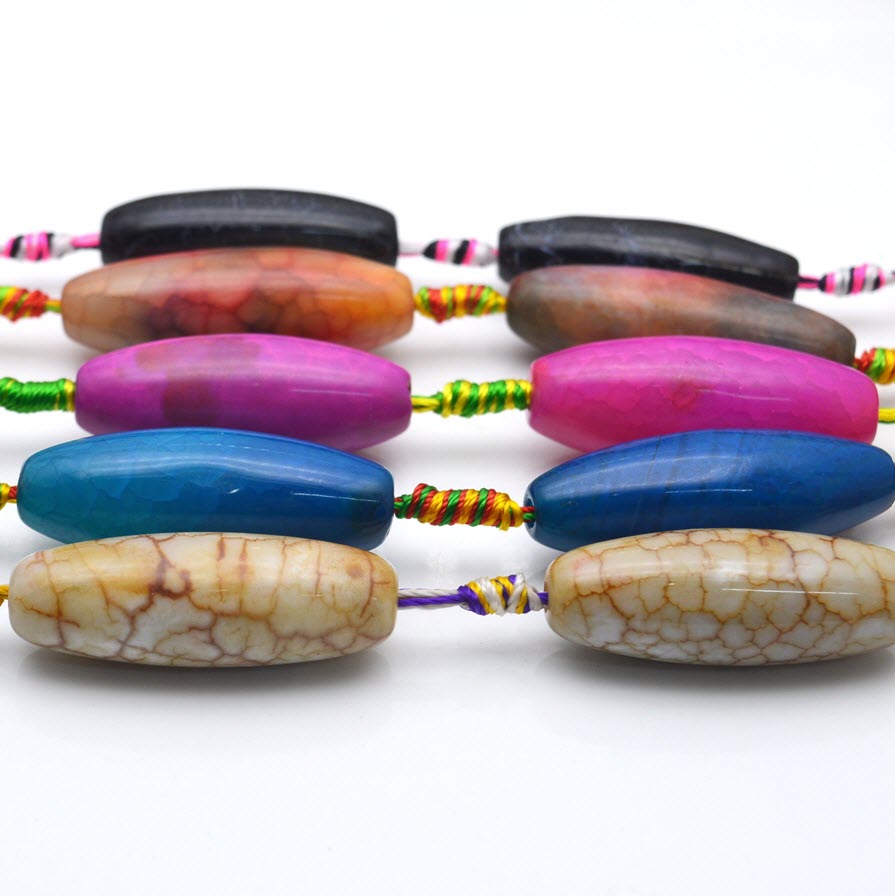 Natural Stone Colourful Big Ag - Jewelry Making Store 리뷰 및 가격
