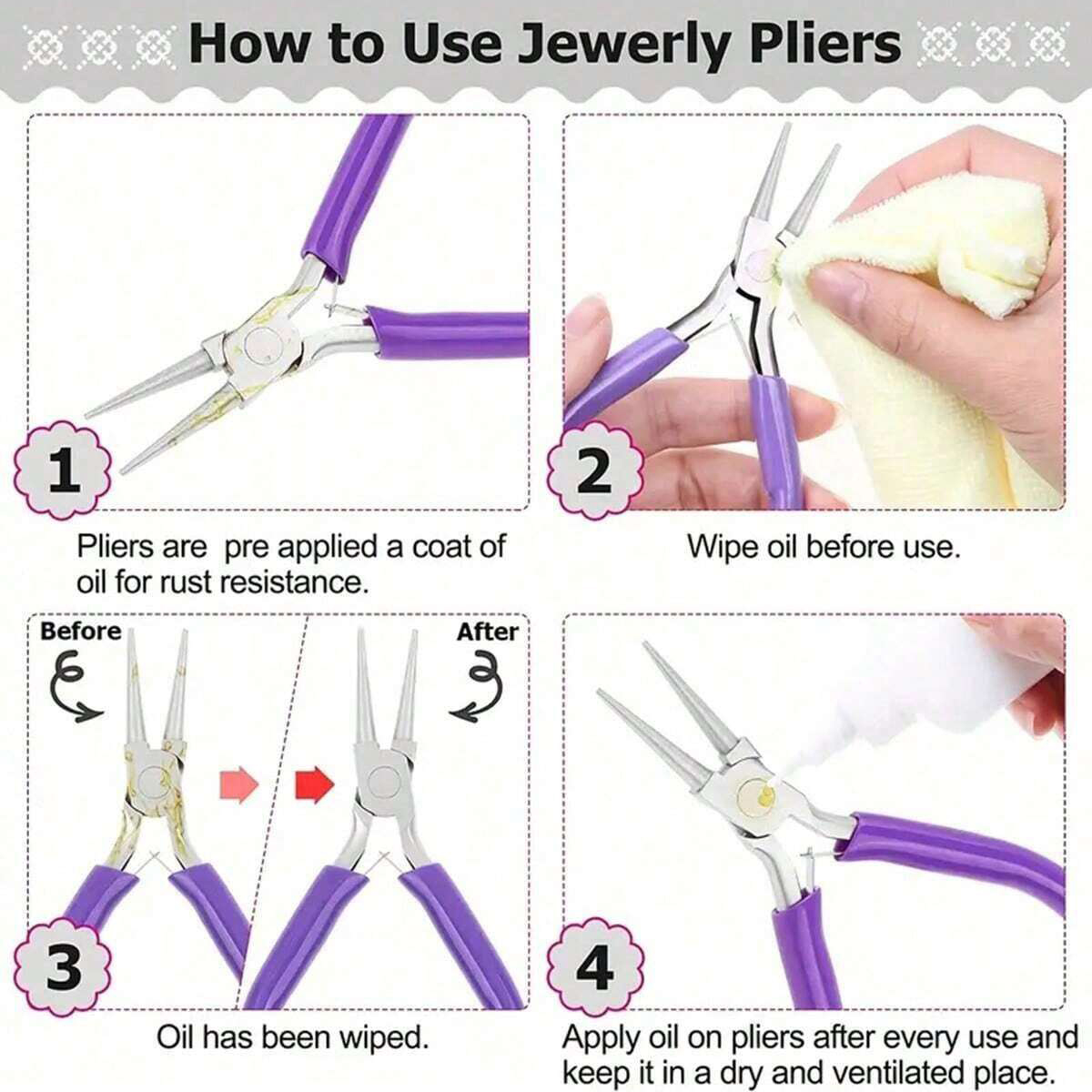 6/5/3pcs Jewelry Making Tools  - Jewelry Making Needle Nose Pliers 리뷰 및 가격