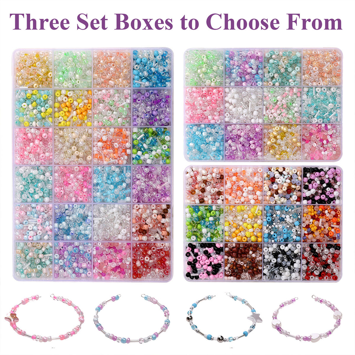 24 Grid Mixed Size Glass Seed  - Jewelry Making Course 리뷰 및 가격