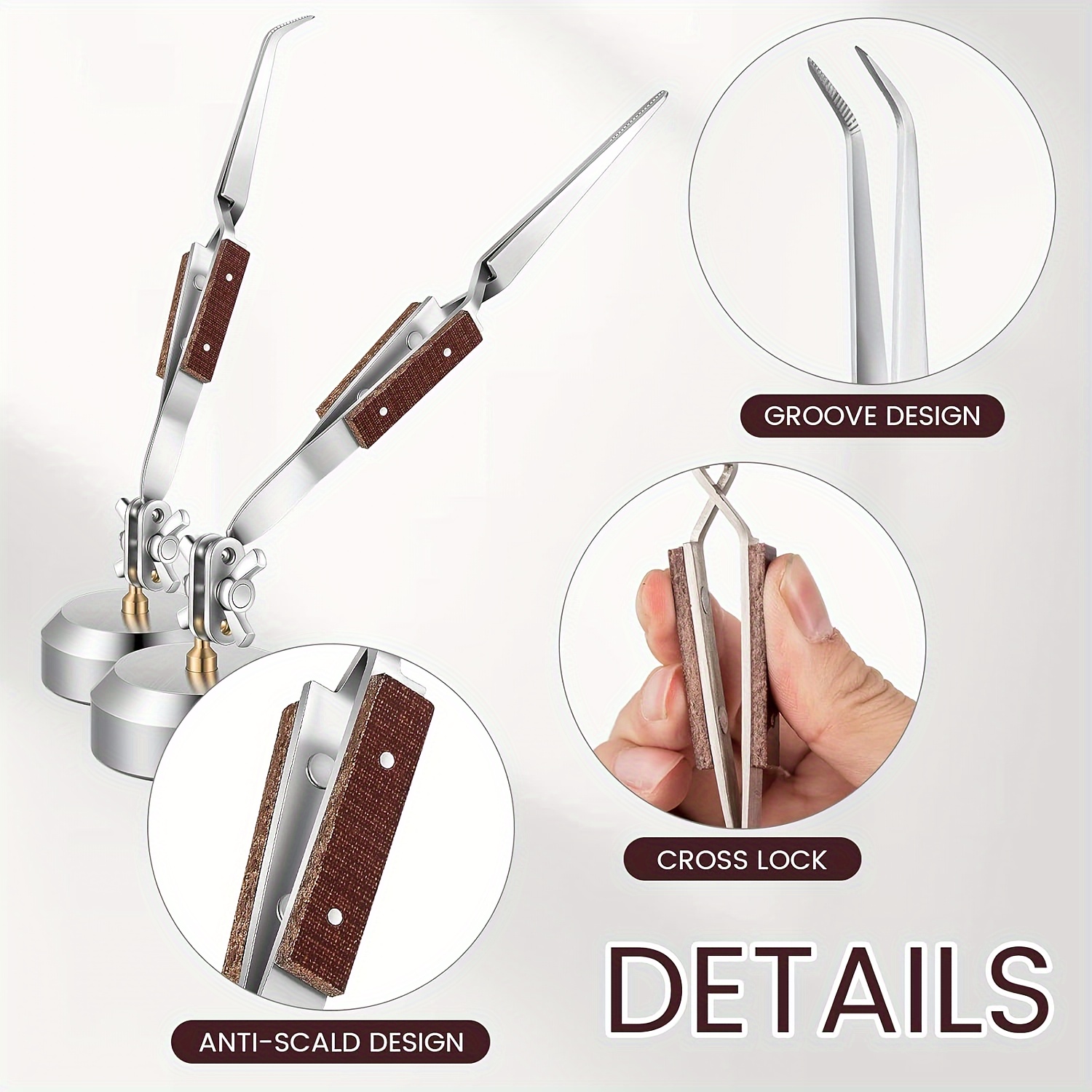 Third Hand Soldering Tweezers  - Jewelry Making Needle Nose Pliers 리뷰 및 가격