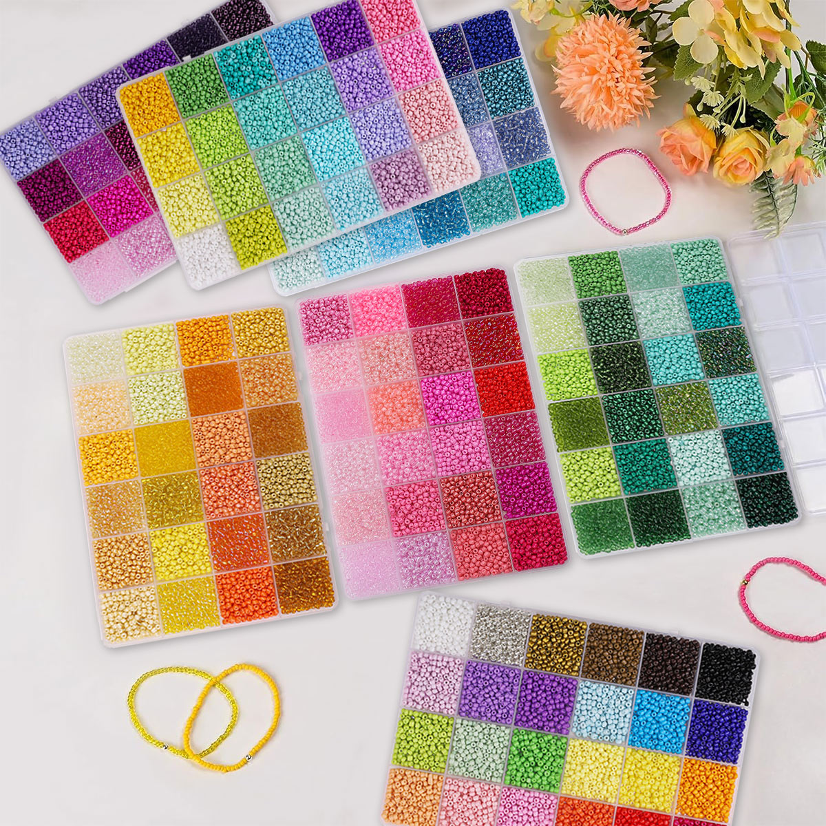 5200pcs 3mm Glass Seed Beads K - Jewelry Making Course 리뷰 및 가격