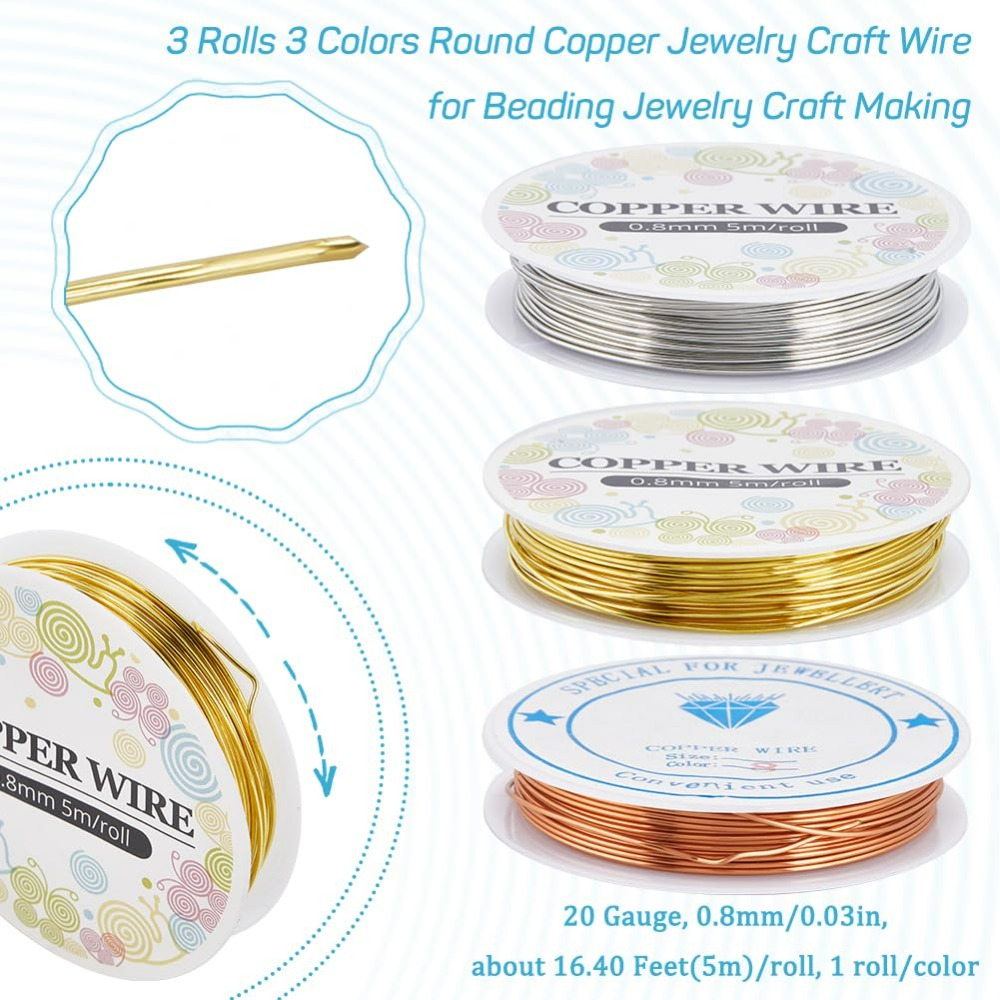 12.8M Copper Jewelry Wire 0.8m - Jewelry Making Course 리뷰 및 가격