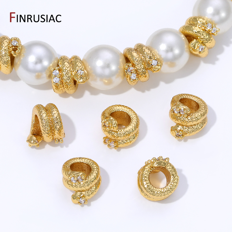 18K Gold Plated Brass Snake Sh - Jewelry Making Items 리뷰 및 가격
