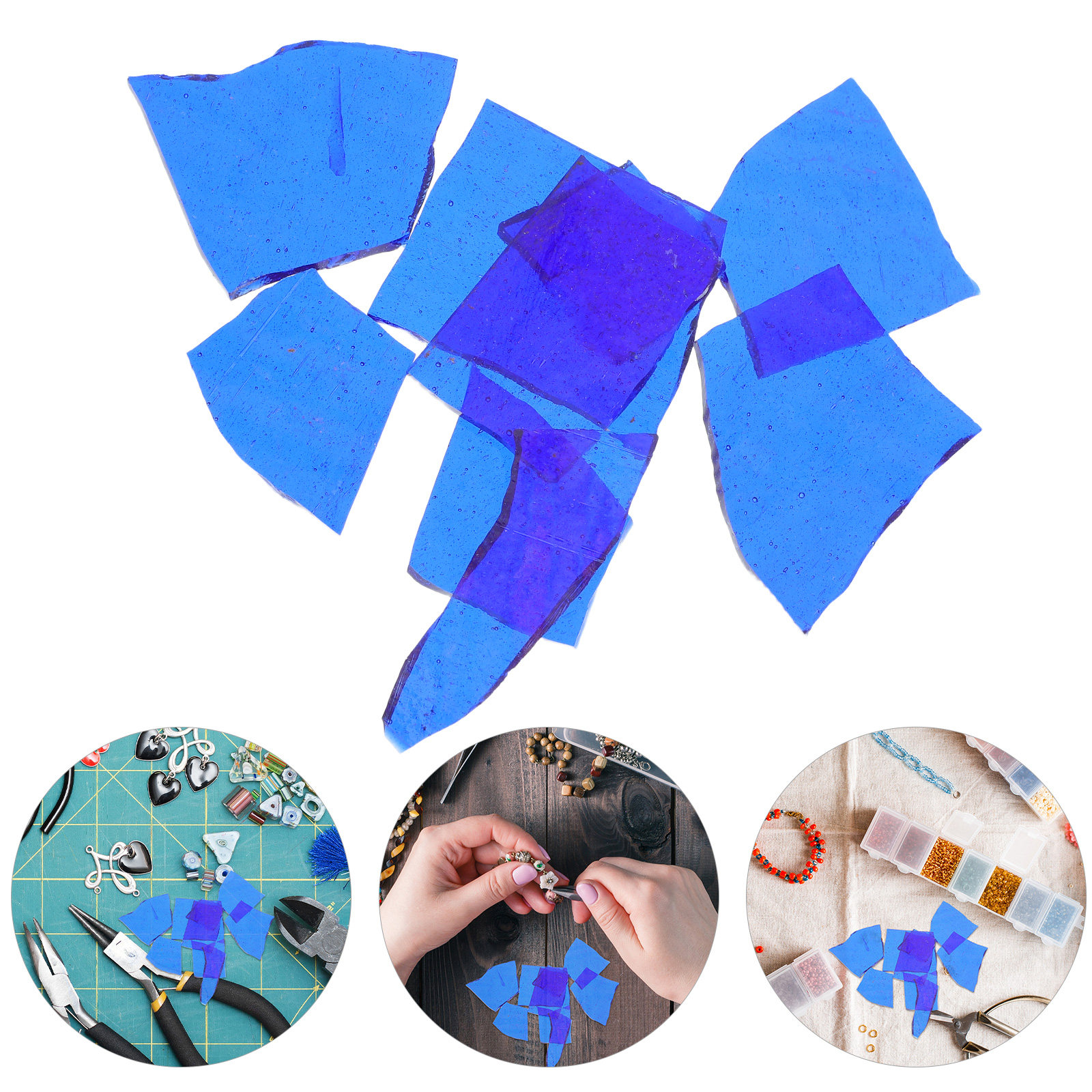 Colored Glass Slices Confetti  - Jewelry Making For Beginners 리뷰 및 가격
