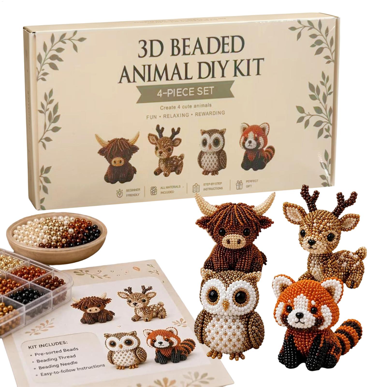 DIY 3D Beaded Animal Kit Handm - Jewelry Making For Beginners 리뷰 및 가격