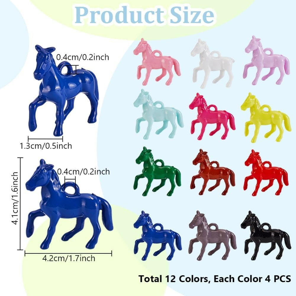 48pcs Opaque Acrylic Pendants  - Jewelry Making Course 리뷰 및 가격