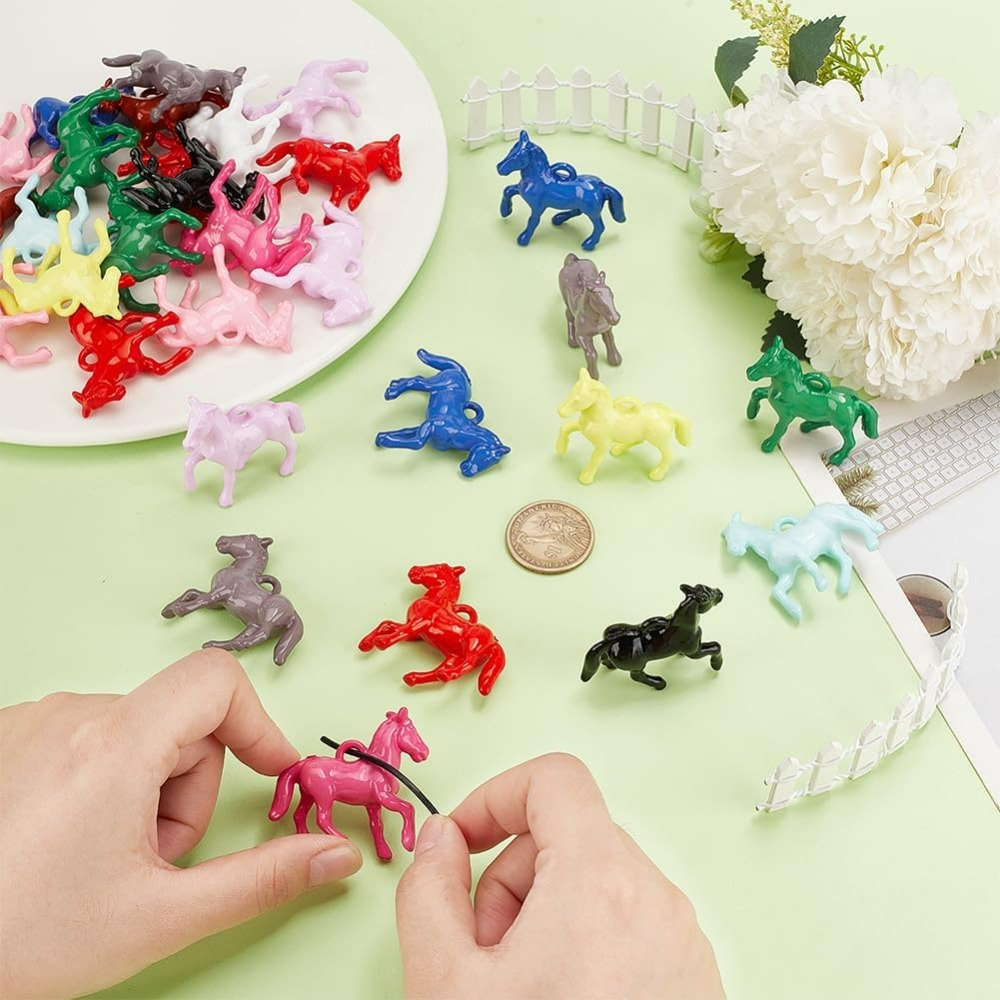 48pcs Opaque Acrylic Pendants  - Jewelry Making Course 리뷰 및 가격