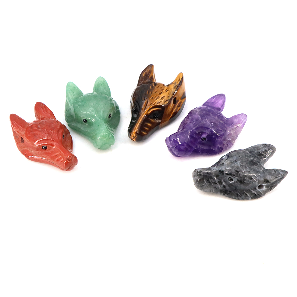 40mm Wolf Head Stone Pendant N - Jewelry Making Jig 리뷰 및 가격