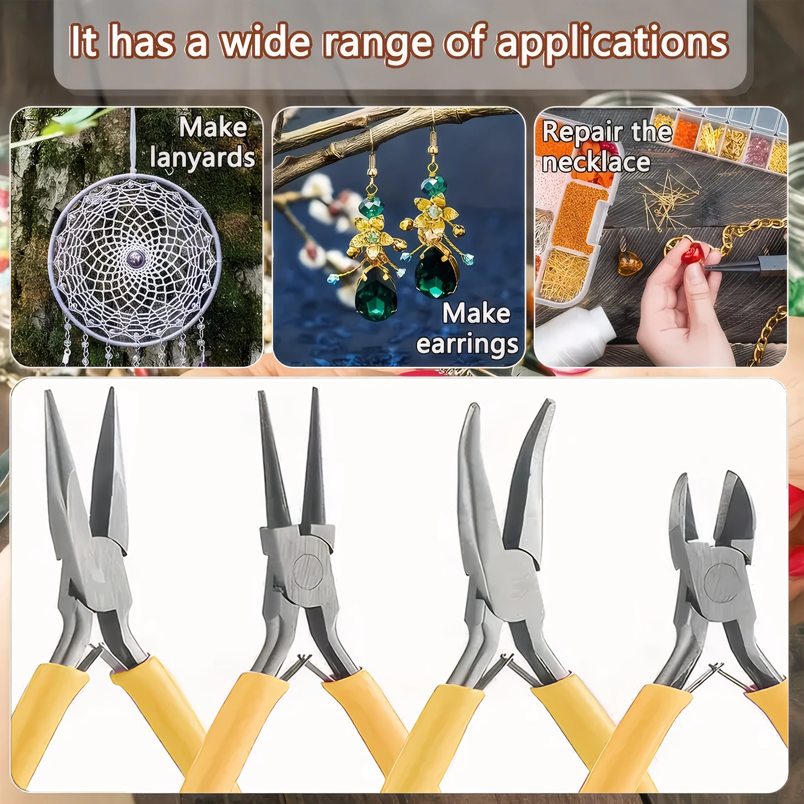 6/4/1pcs yellow Jewelry Making - Jewelry Making Needle Nose Pliers 리뷰 및 가격