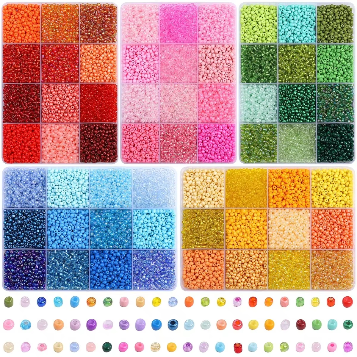 3600pcs 3mm Glass Seed Beads,  - Jewelry Making Course 리뷰 및 가격