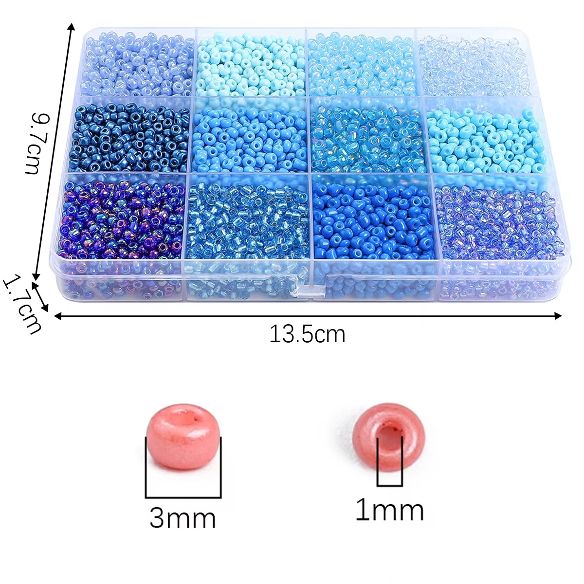 3600pcs 3mm Glass Seed Beads,  - Jewelry Making Course 리뷰 및 가격