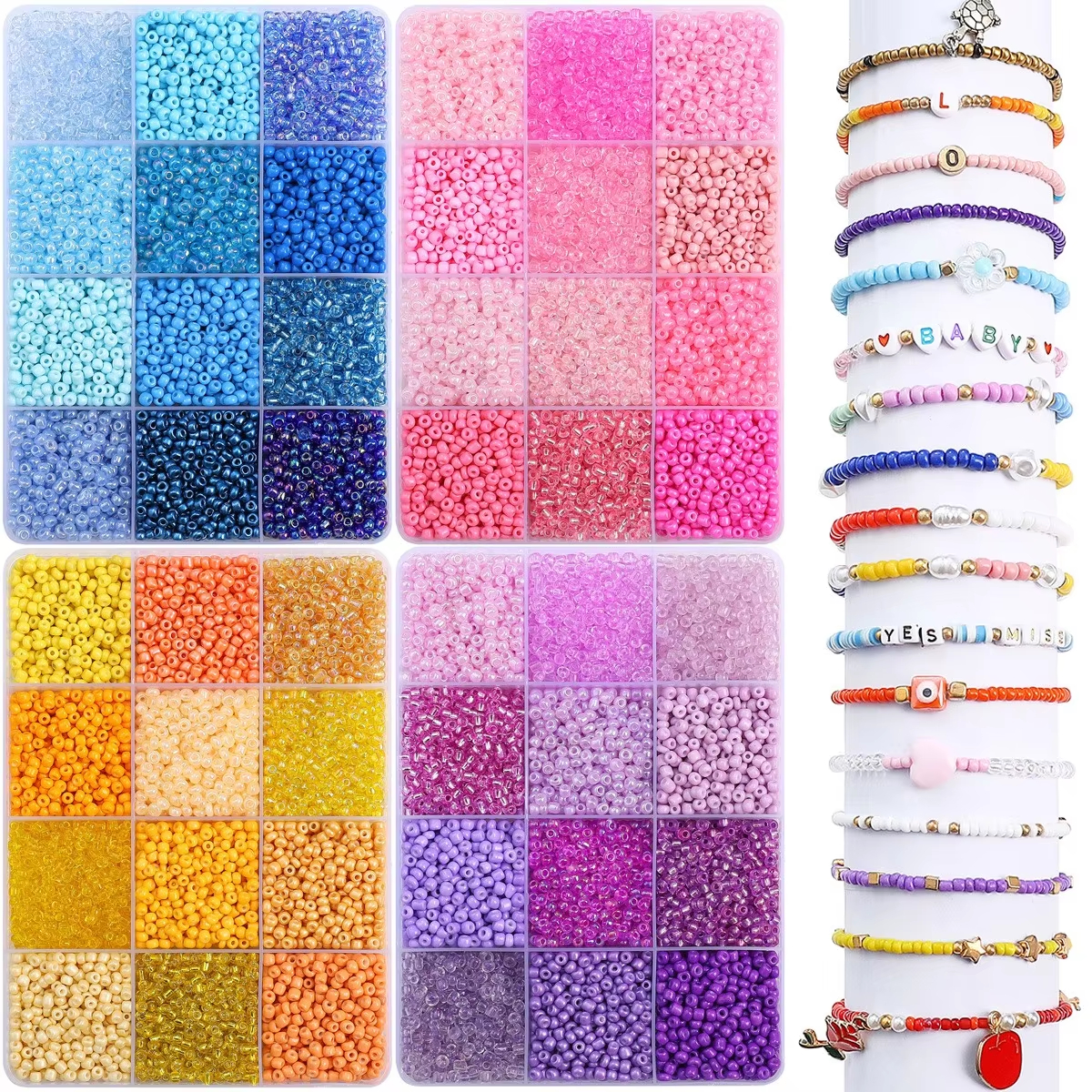 3600pcs 3mm Glass Seed Beads,  - Jewelry Making Course 리뷰 및 가격