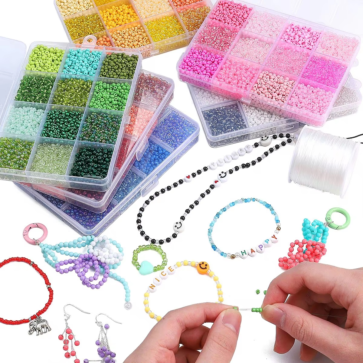 3600pcs 3mm Glass Seed Beads,  - Jewelry Making Course 리뷰 및 가격