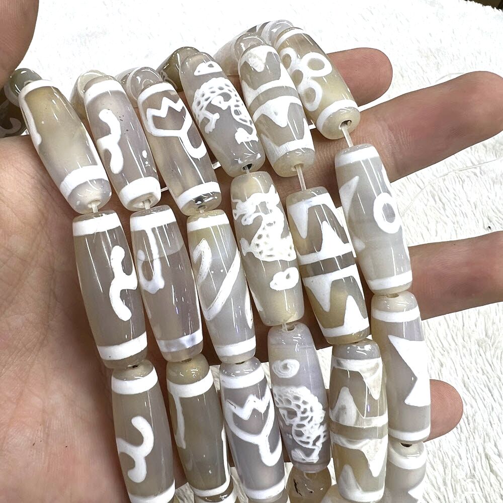 30mm White Tibentan 12 Pattern - Jewelry Making Store 리뷰 및 가격