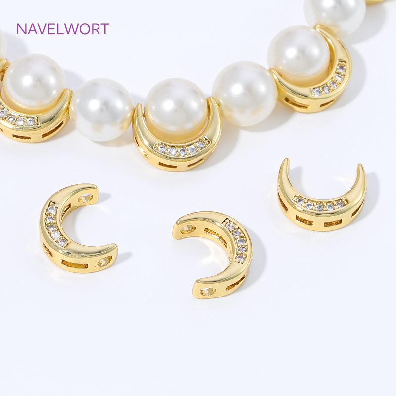 14/18K Gold Plated Brass Half  - Jewelry Making Items 리뷰 및 가격