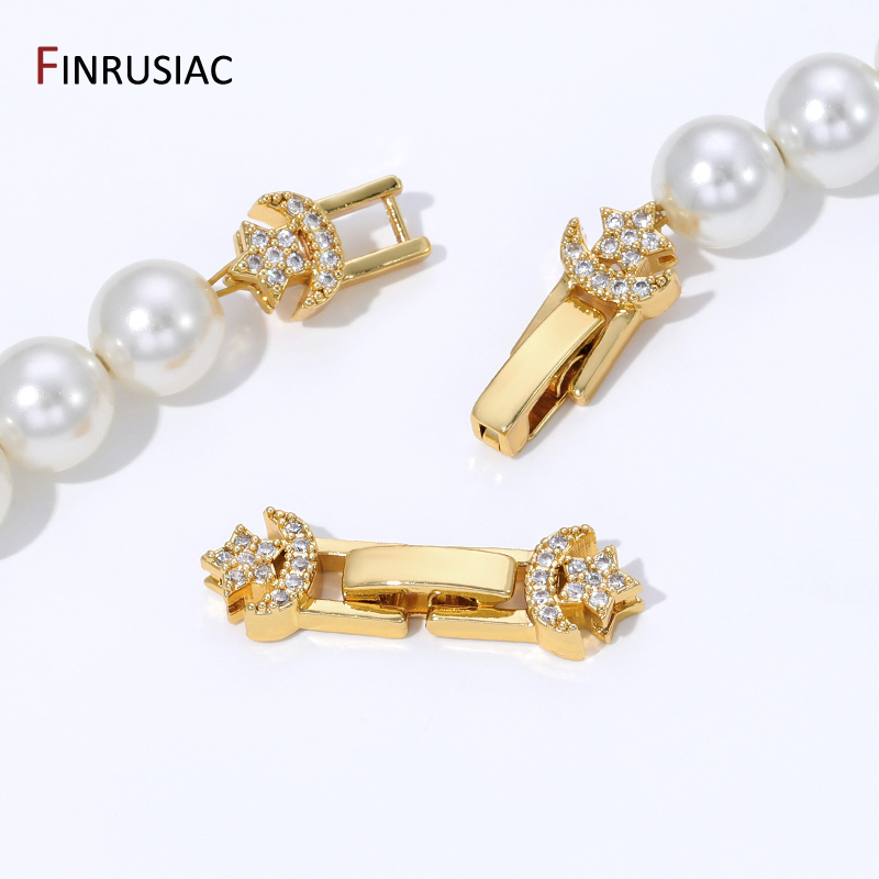 18K Gold Plated Brass Pearl Cl - Jewelry Making Items 리뷰 및 가격