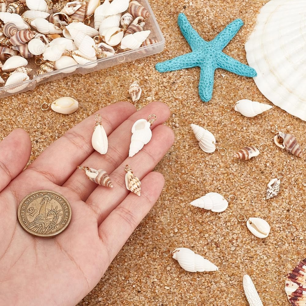 100pcs 4 Styles Natural Shell  - Jewelry Making Course 리뷰 및 가격