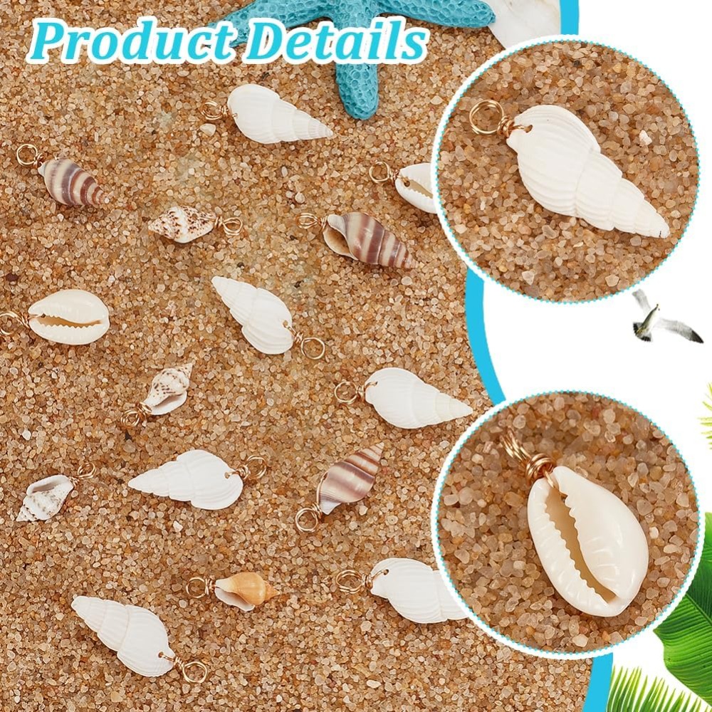 100pcs 4 Styles Natural Shell  - Jewelry Making Course 리뷰 및 가격