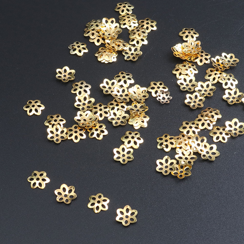 100Pcs Flower Bead Caps for Br - Jewelry Making In Bali 리뷰 및 가격