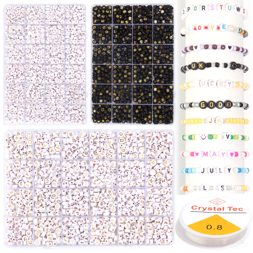 1200pcs/box Acrylic Letter Bea - Jewelry Making Course 리뷰 및 가격