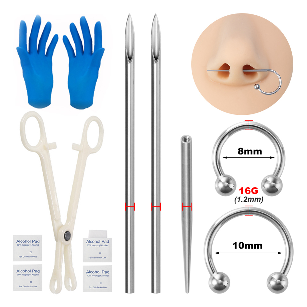 Body Piercing Kit Surgical Ste - Jewelry Making Needle Nose Pliers 리뷰 및 가격