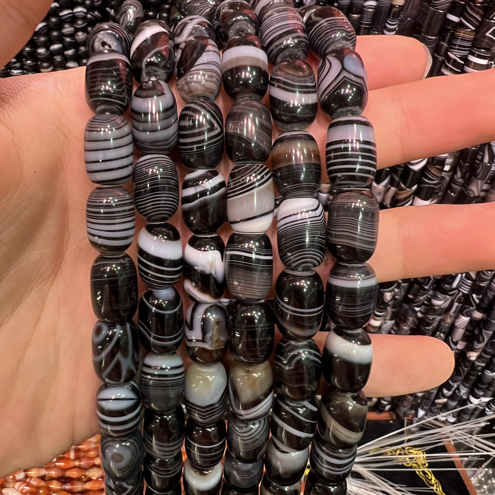 Natural Stone Black Agate Ston - Jewelry Making Store 리뷰 및 가격