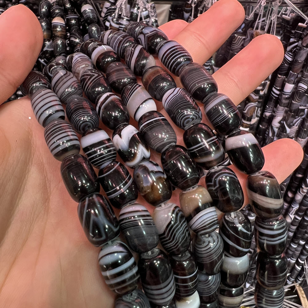 Natural Stone Black Agate Ston - Jewelry Making Store 리뷰 및 가격