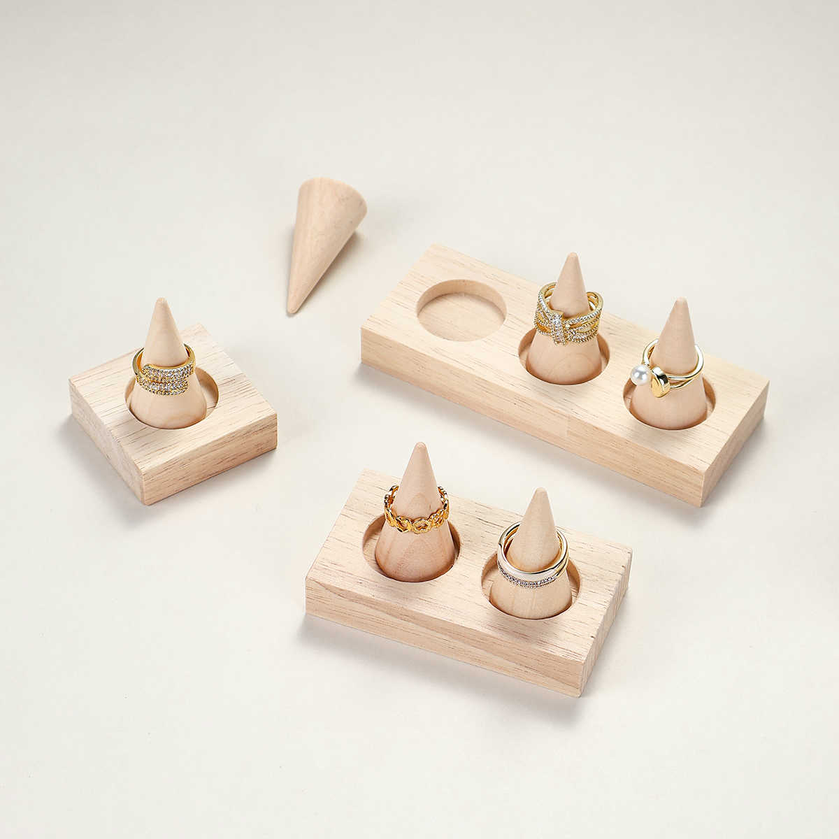 The wooden ring holder is deta - Jewelry Making Store 리뷰 및 가격