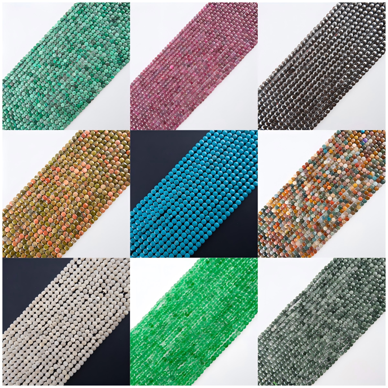 4x4mm Faceted round natural st - Jewelry Making Store 리뷰 및 가격