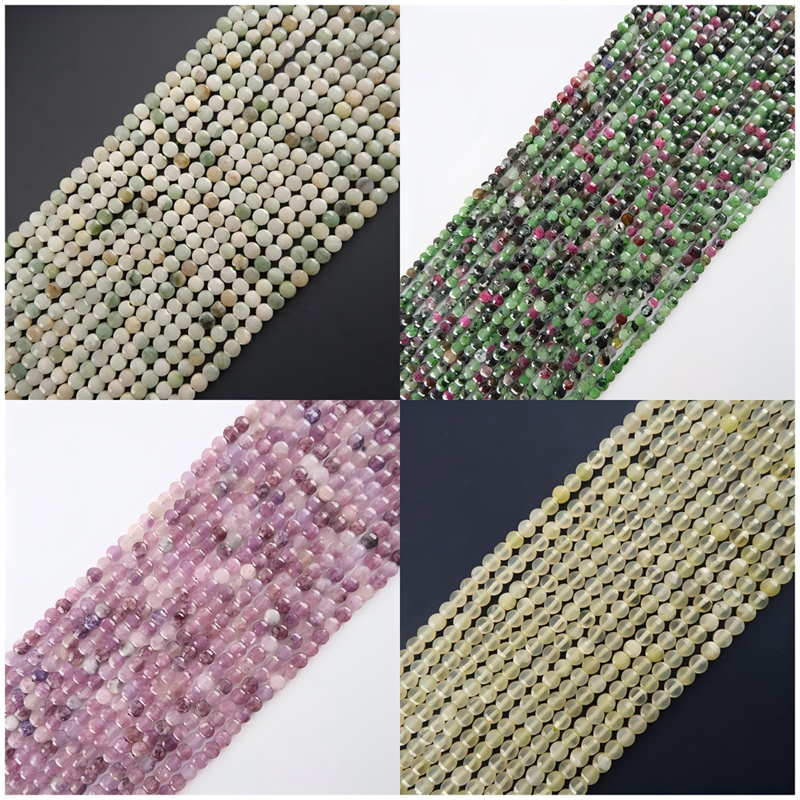 4x4mm Faceted round natural st - Jewelry Making Store 리뷰 및 가격