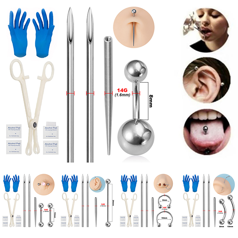 Body Piercing Kit Surgical Ste - Jewelry Making Needle Nose Pliers 리뷰 및 가격