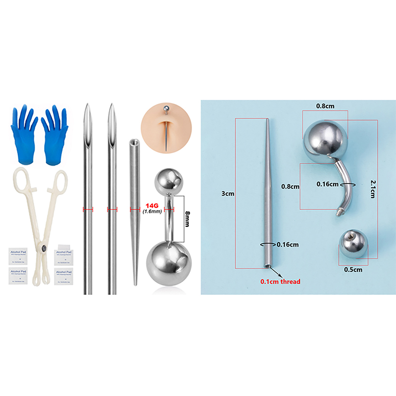 Body Piercing Kit Surgical Ste - Jewelry Making Needle Nose Pliers 리뷰 및 가격